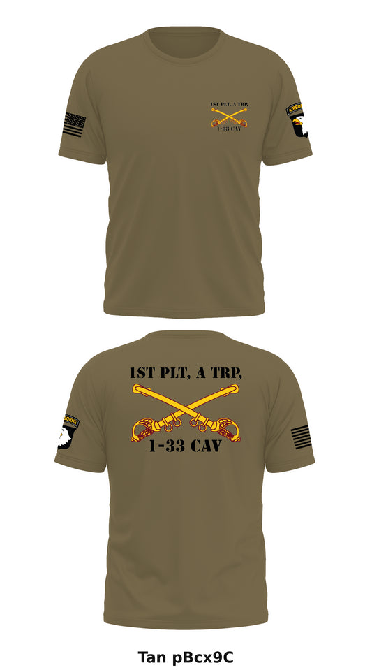 1st PLT, A TRP, 1-33 CAV Store 1 Core Men's SS Performance Tee - pBcx9C