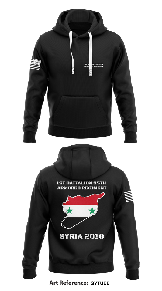 1st Battalion 35th Armored Regiment Store 1  Core Men's Hooded Performance Sweatshirt - GYTUEE