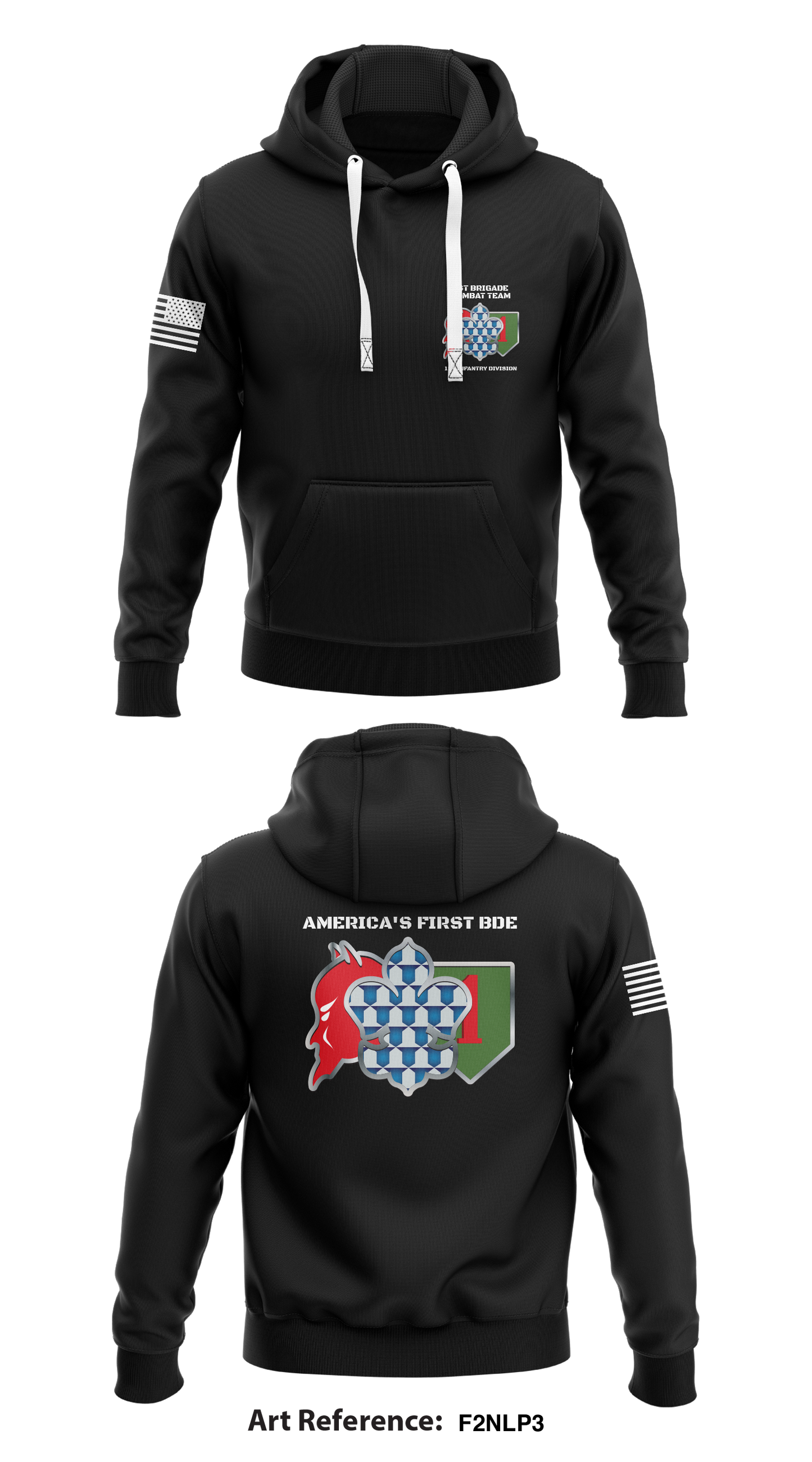 1st Brigade Combat Team, 1st Infantry Division Store 1  Core Men's Hooded Performance Sweatshirt - F2nLP3