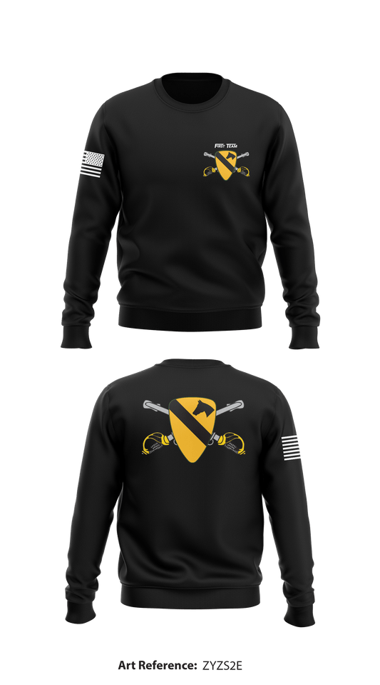 1st Cavalry Division Store 1  Core Men's Crewneck Performance Sweatshirt - zYZS2e