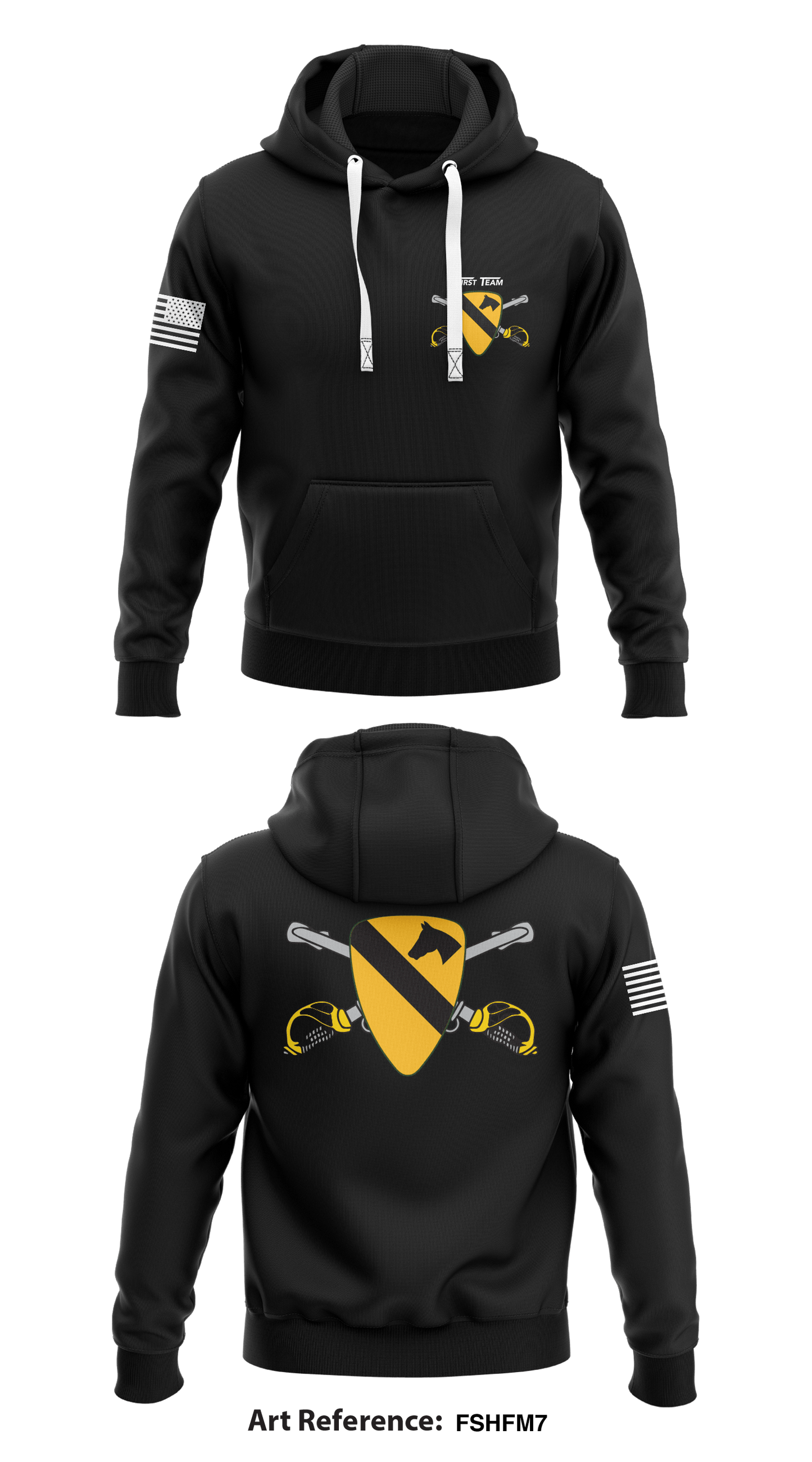 1st Cavalry Division Store 1  Core Men's Hooded Performance Sweatshirt - FShFm7