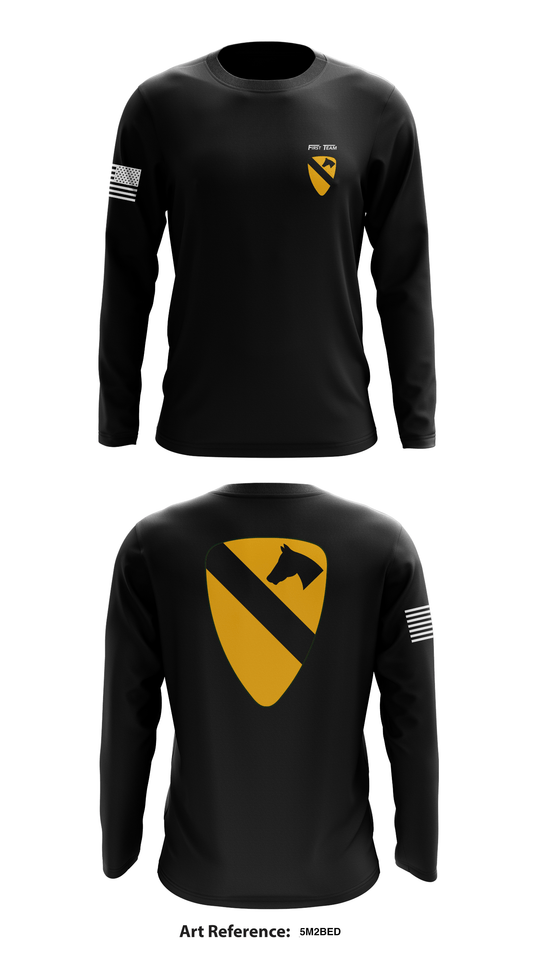 1st Cavalry Division Store 1 Core Men's LS Performance Tee - 5m2Bed