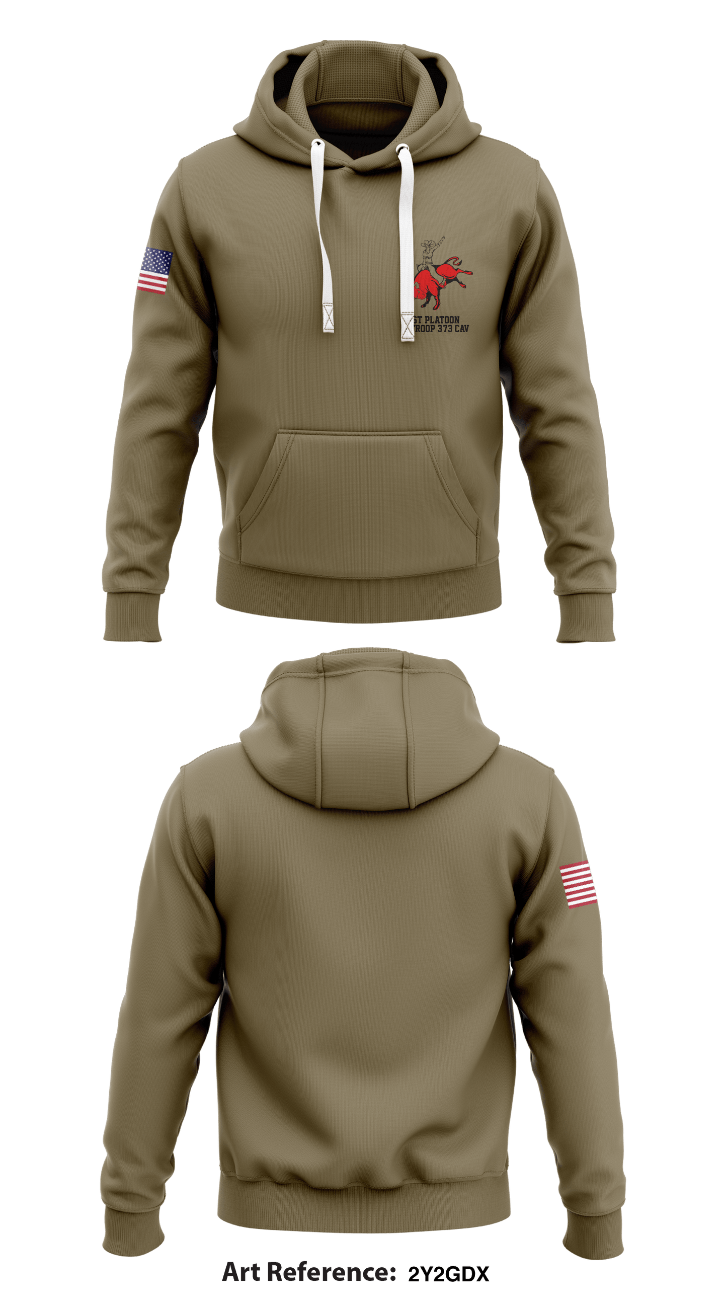 1st platoon B Troop 3-73 CAV Store 1  Core Men's Hooded Performance Sweatshirt - 2Y2GdX