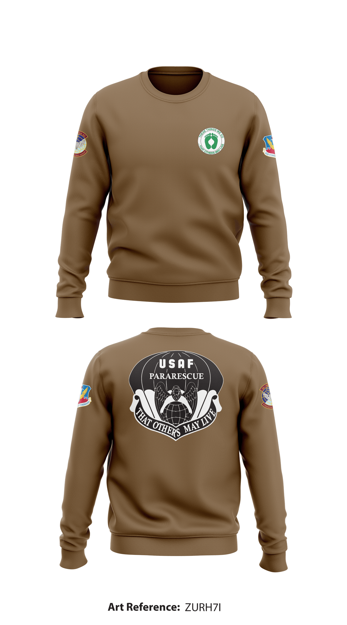 38th RQS Store 1 Core Men's Crewneck Performance Sweatshirt - ZUrh7I