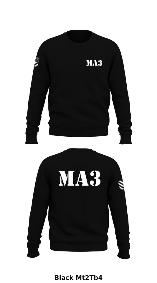 MA3 Store 1 Core Men's Crewneck Performance Sweatshirt - Mt2Tb4