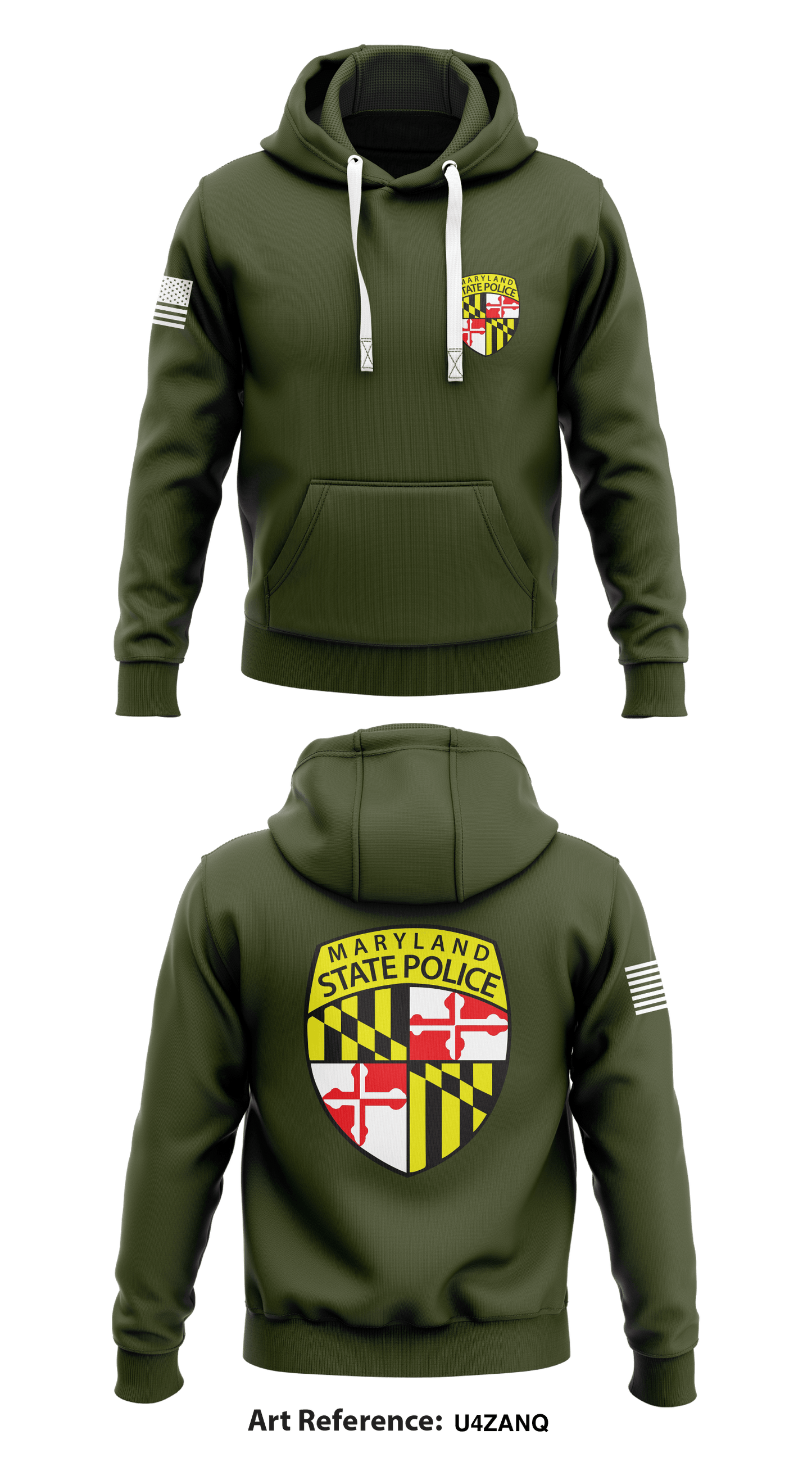 Maryland State Police - Berlin Store 1  Core Men's Hooded Performance Sweatshirt - u4ZaNq