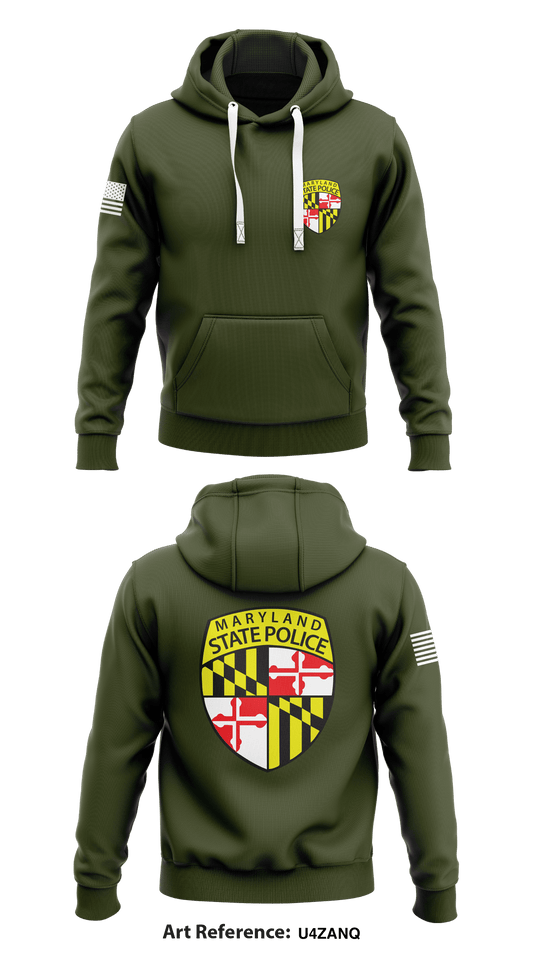 Maryland State Police - Berlin Store 1  Core Men's Hooded Performance Sweatshirt - u4ZaNq