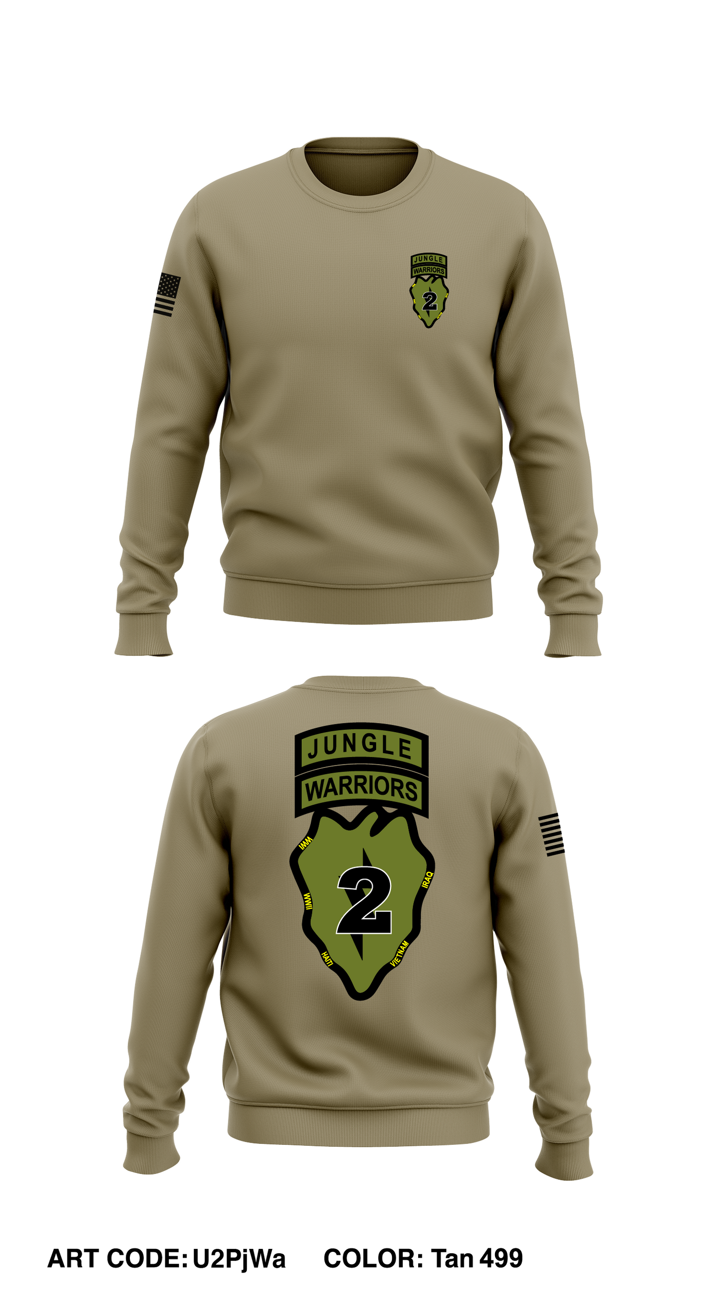 2nd IBCT, 25ID Store 1 Core Men's Crewneck Performance Sweatshirt - U2PjWa