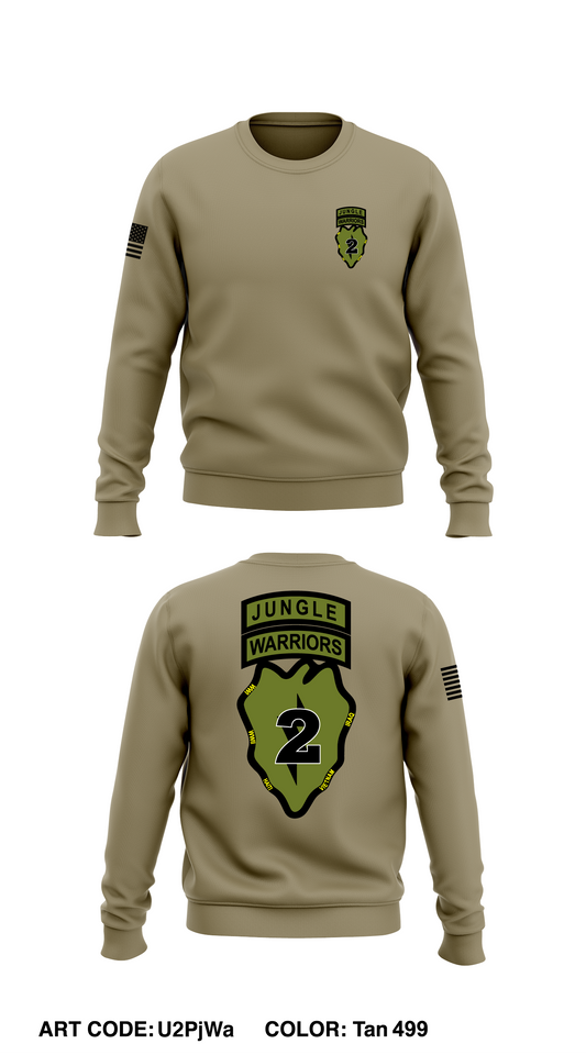 2nd IBCT, 25ID Store 1 Core Men's Crewneck Performance Sweatshirt - U2PjWa