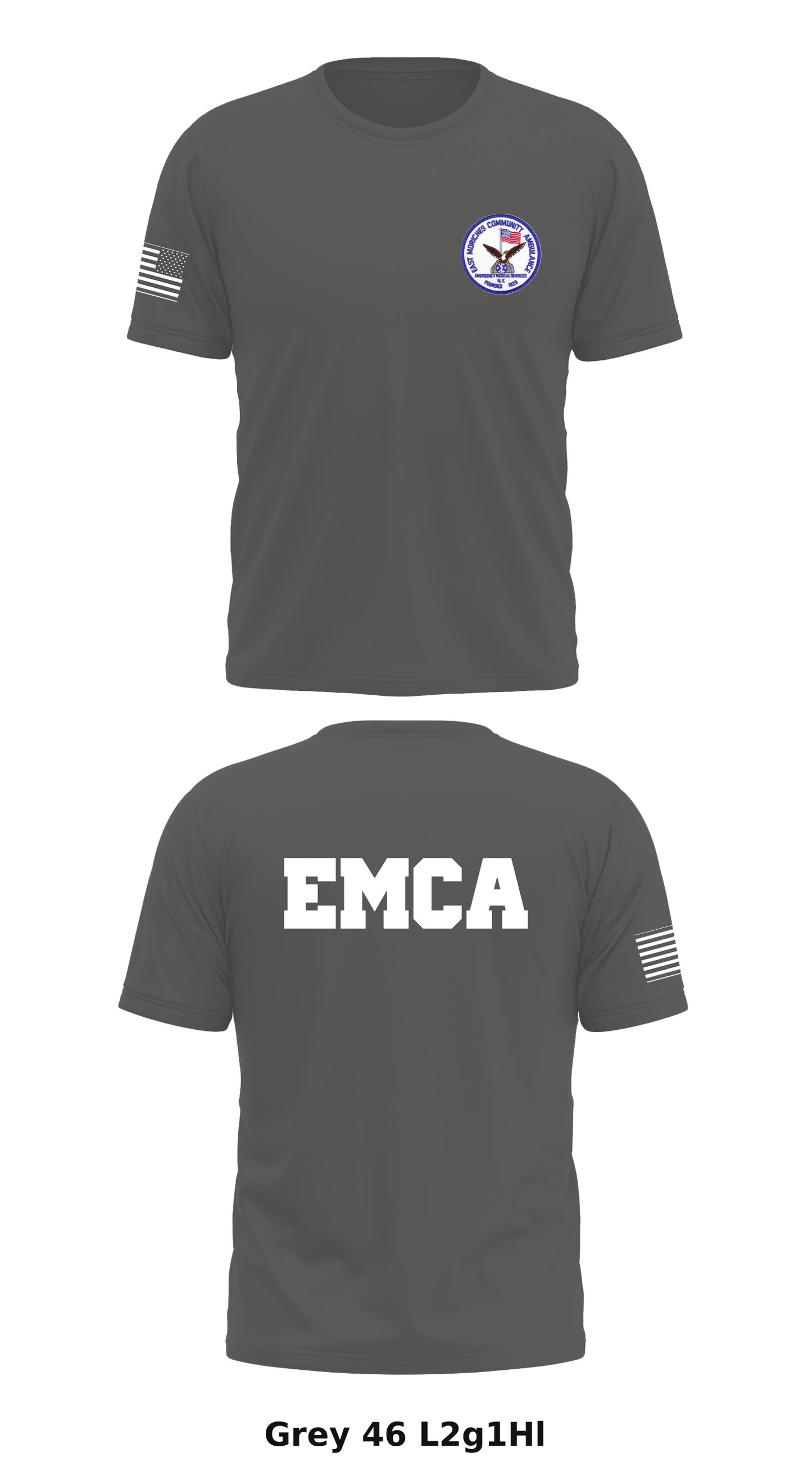EMCA Store 1 Core Men's SS Performance Tee - L2g1Hl