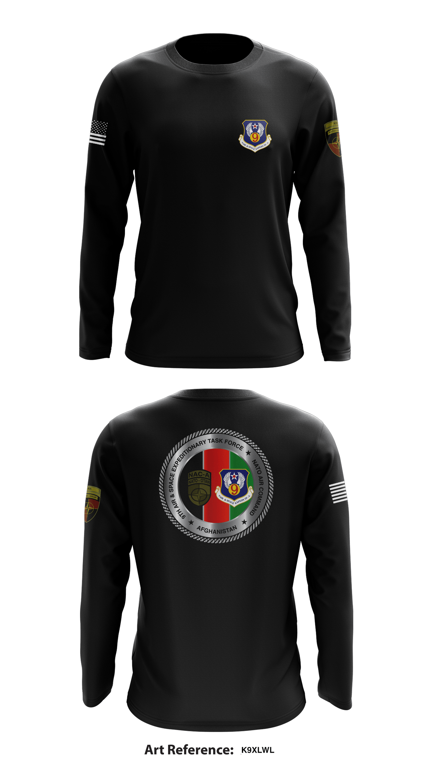 NAC-A/ 9 AETF-A Store 1 Core Men's LS Performance Tee - K9xLwL