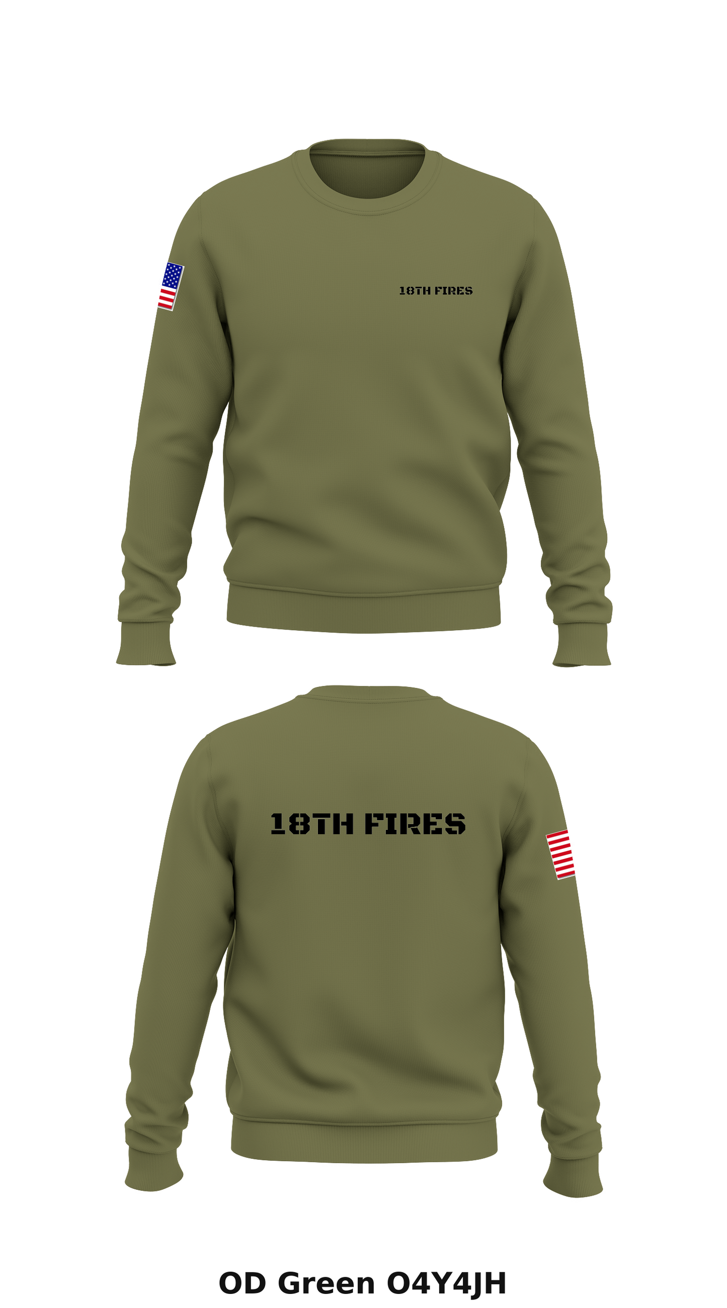 18th Fires  Store 1 Core Men's Crewneck Performance Sweatshirt - O4Y4JH