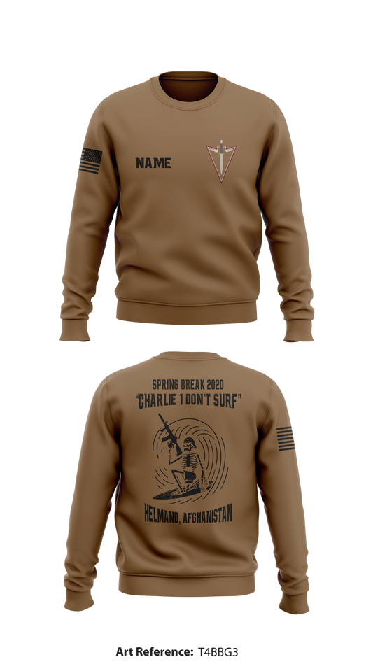 Charlie Troop, 3-71 CAV Store 1 Core Men's Crewneck Performance Sweatshirt - t4BBG3