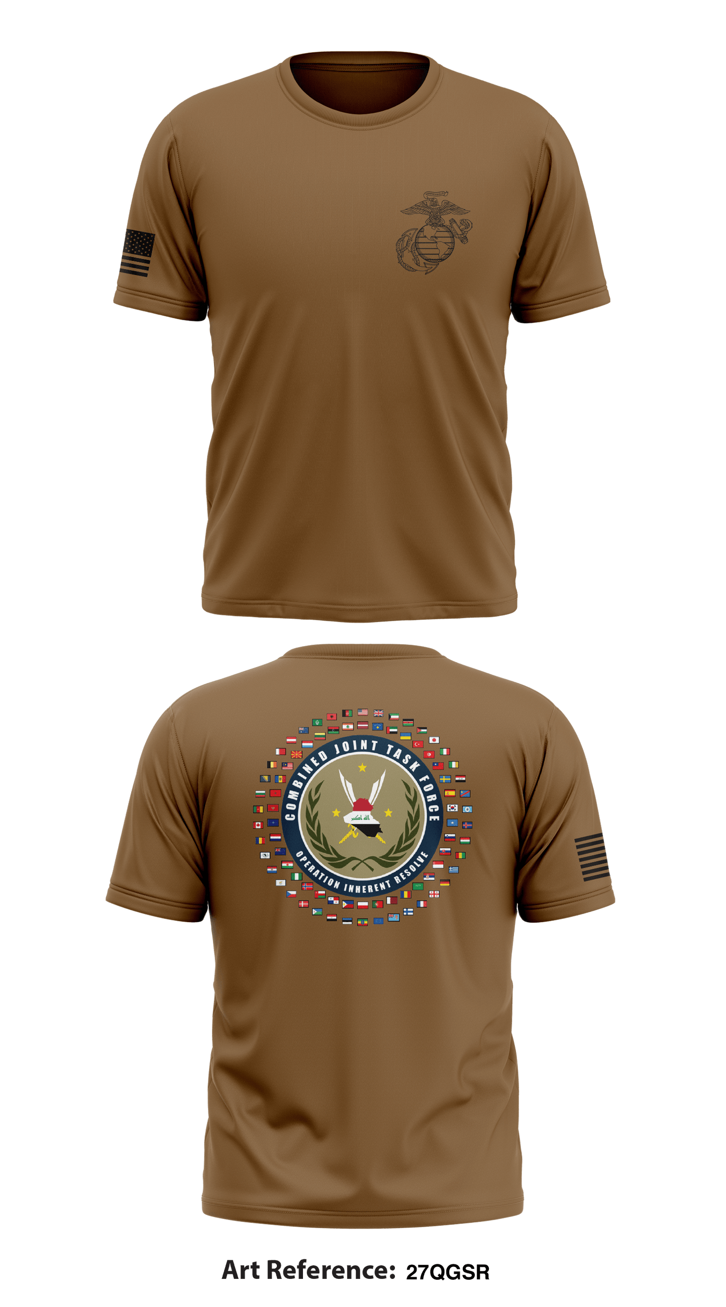 Combined Joint Task Force-Operation Inherent Resolve Store 1 Core Men's SS Performance Tee - 27QGSR