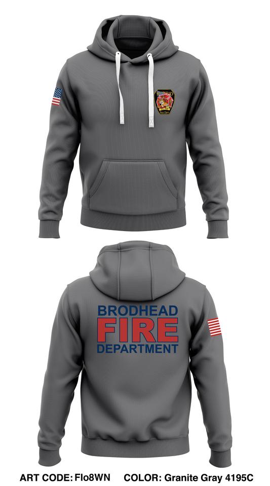 Brodhead Fire Department Store 1  Core Men's Hooded Performance Sweatshirt - FIo8WN