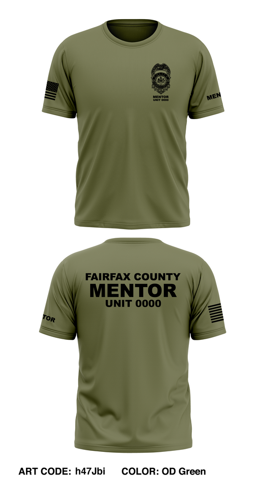 Public Safety Cadet Program Mentor Store 1 Core Men's SS Performance Tee - h47Jbi