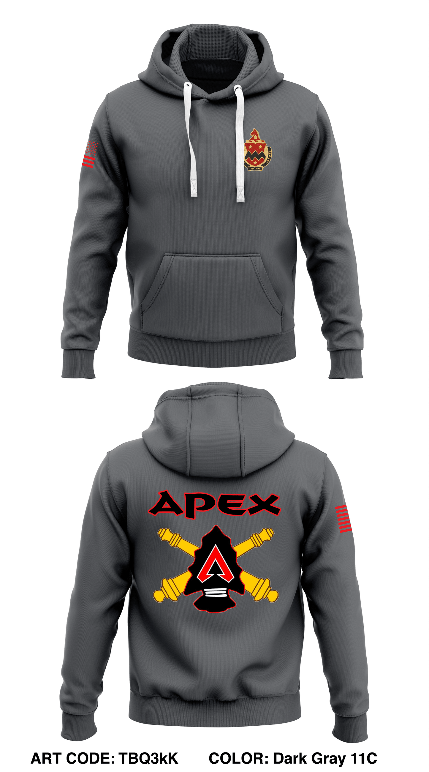 Apex Battery, 3-16 FA, 2ABCT, 1CD Store 1  Core Men's Hooded Performance Sweatshirt - V78sdP