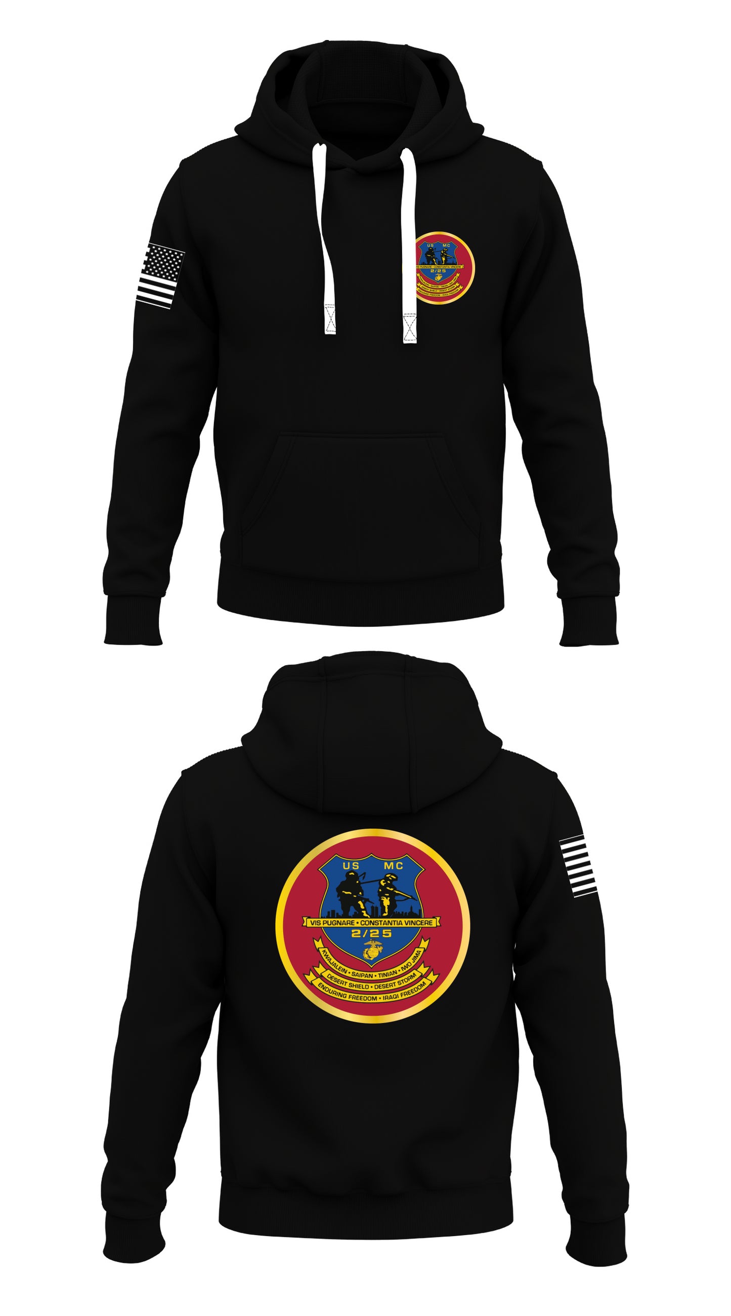 2d Battalion 25th Marines Store 1  Core Men's Hooded Performance Sweatshirt - 36990004598