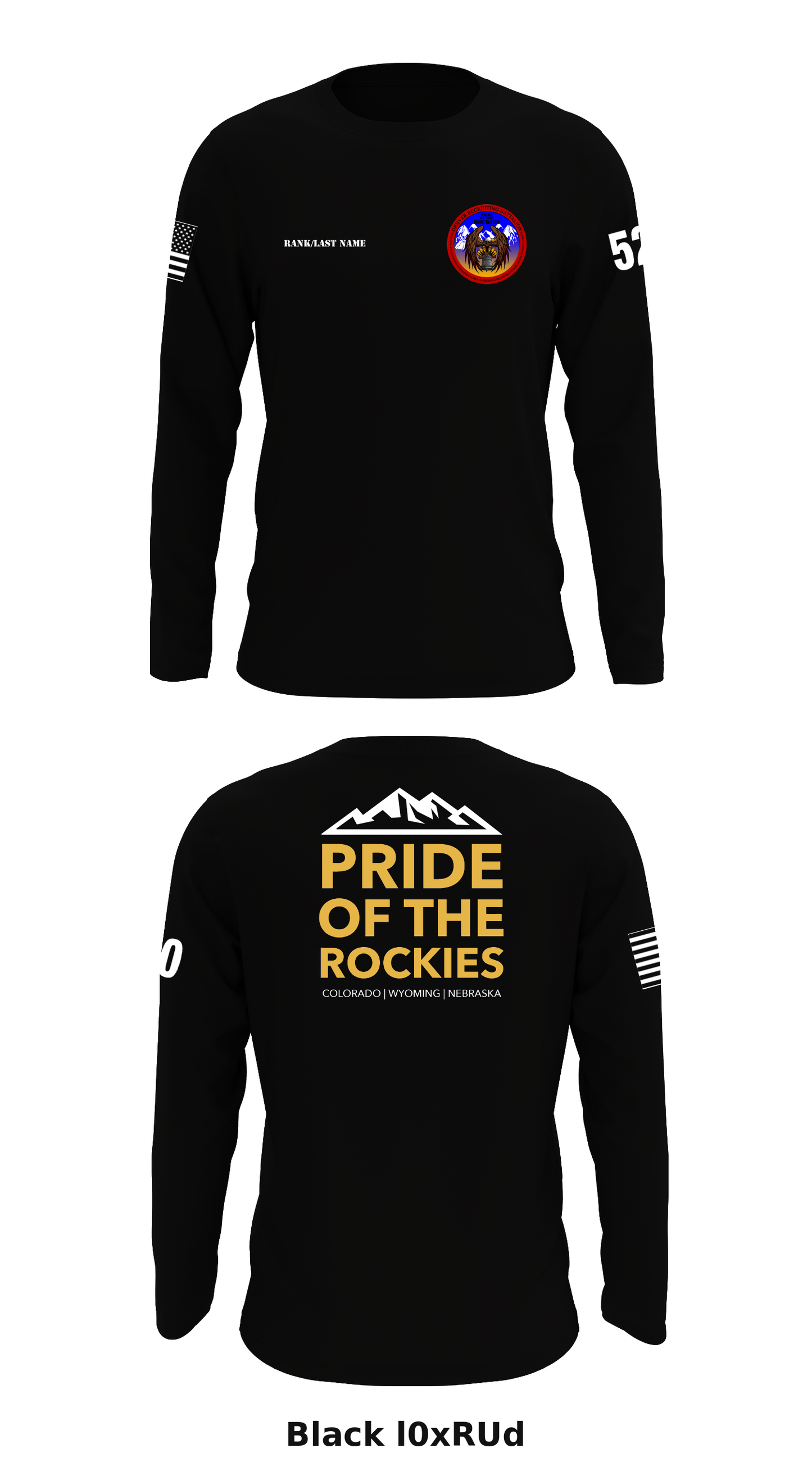 Colorado Army Recruiting Battalion Store 1 Core Men's LS Performance Tee - l0xRUd