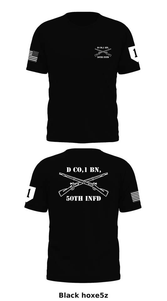 D Co,1 BN, 50th INFD Store 1 Core Men's SS Performance Tee - hoxe5z