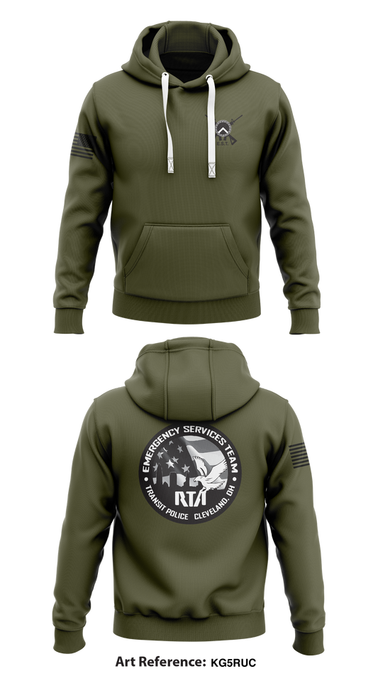 GCRTA Emergency Service Team (EST) Store 1  Core Men's Hooded Performance Sweatshirt - kg5RUc