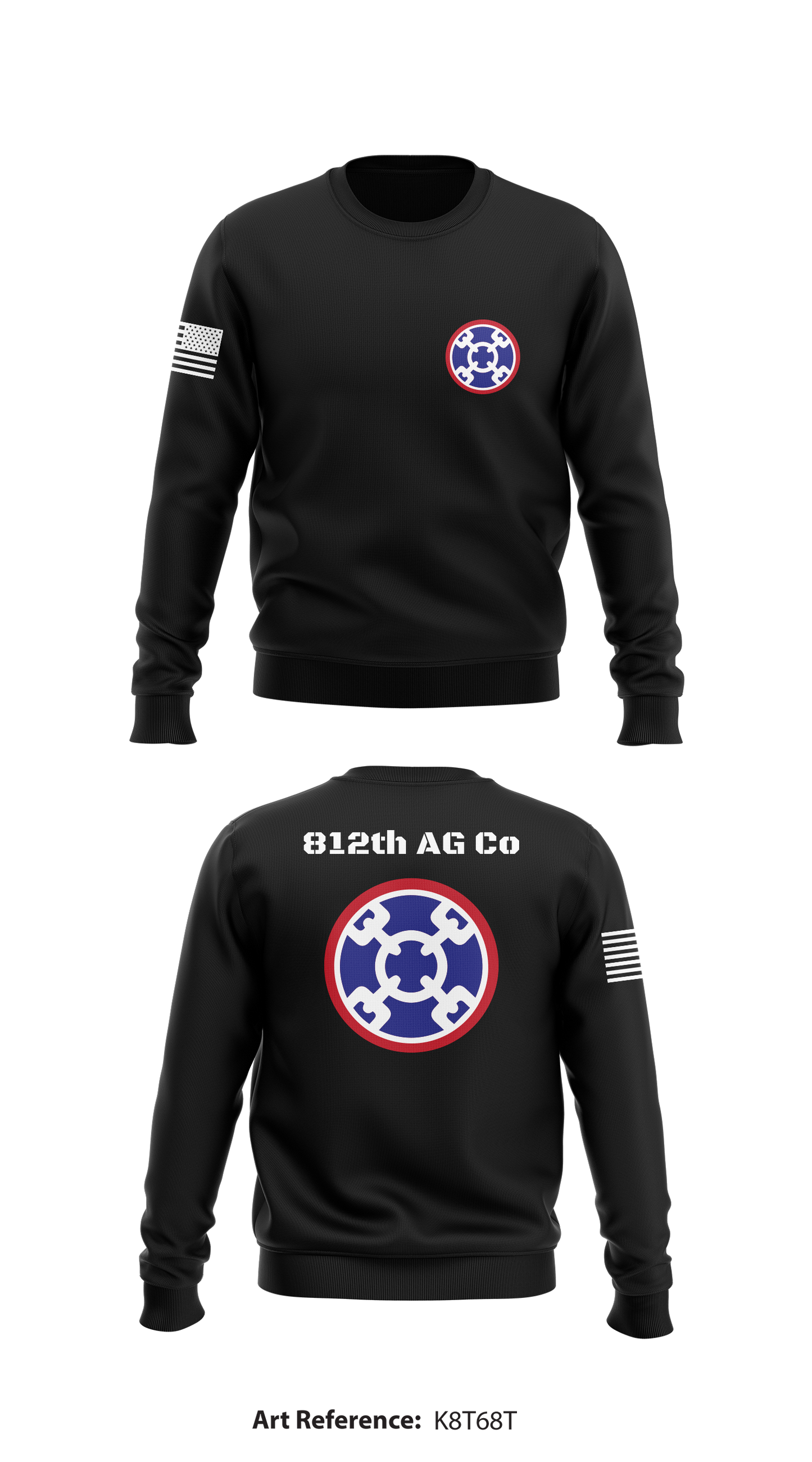 812th AG Co Store 1 Core Men's Crewneck Performance Sweatshirt - K8t68T
