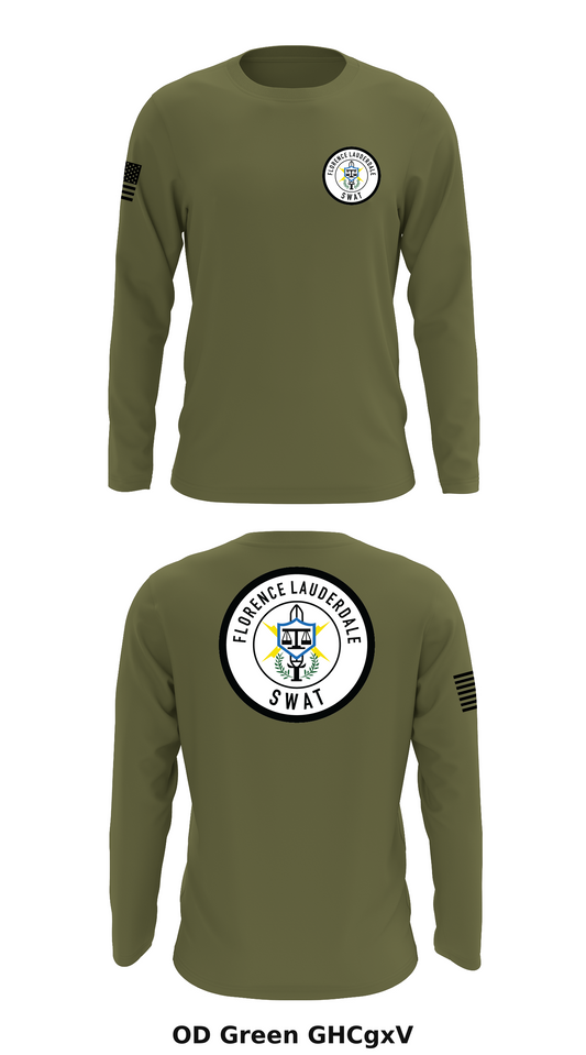 Florence lauderdale SWAT Store 1 Core Men's LS Performance Tee - GHCgxV