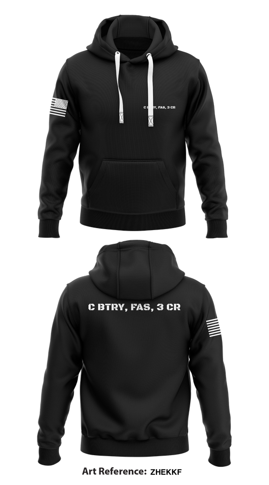C BTRY, FAS, 3 CR Store 1  Core Men's Hooded Performance Sweatshirt - ZheKKF