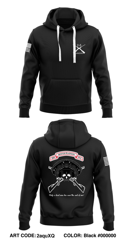 B Co 2-5 CAV Lancers Store 1  Core Men's Hooded Performance Sweatshirt - 2aquXQ