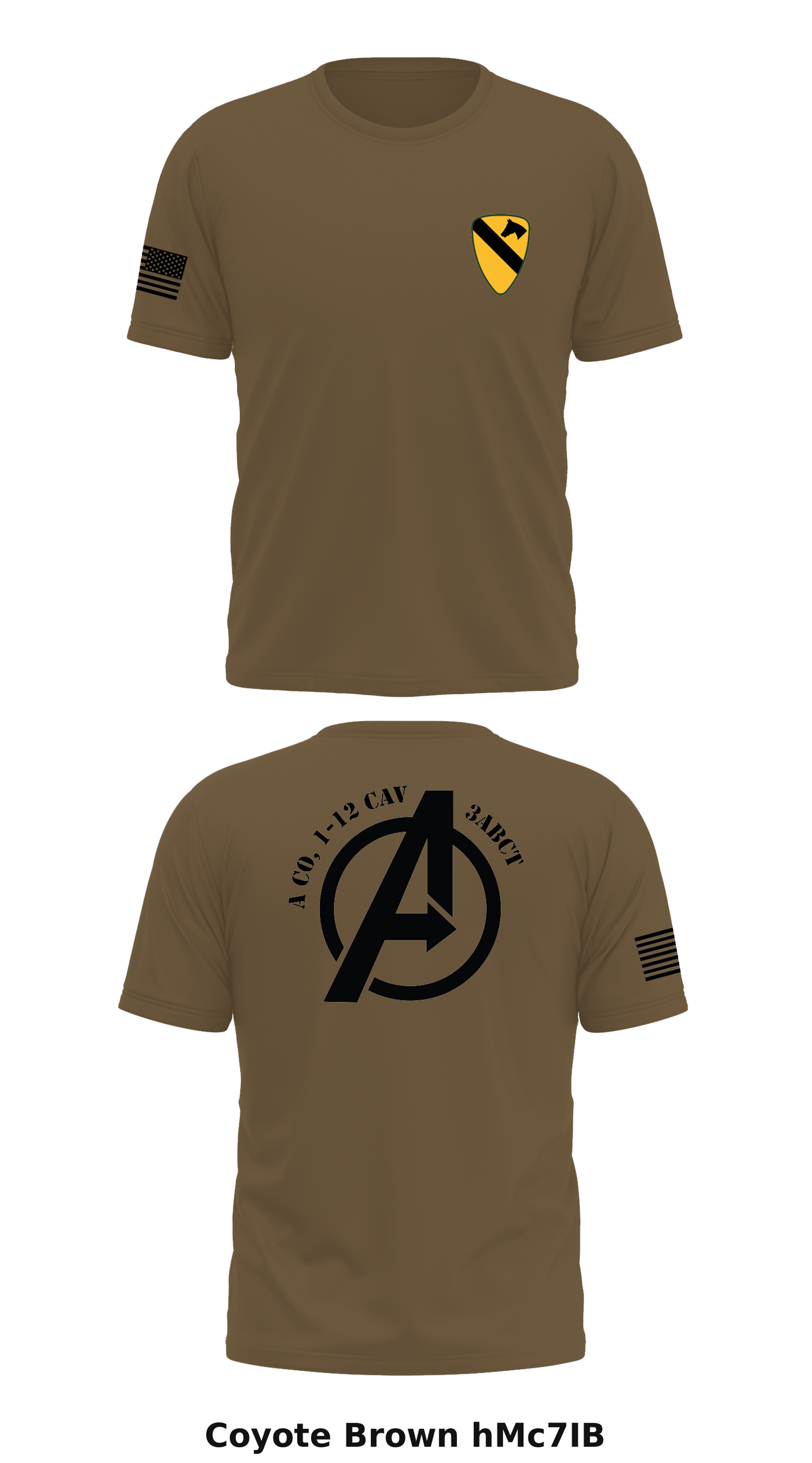 A Co, 1-12 CAV 3ABCT Store 1 Core Men's SS Performance Tee - hMc7IB