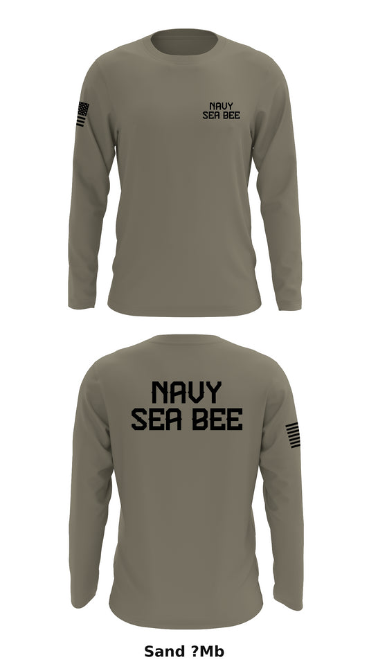 Navy Sea Bee Store 1 Core Men's LS Performance Tee - ?Mb