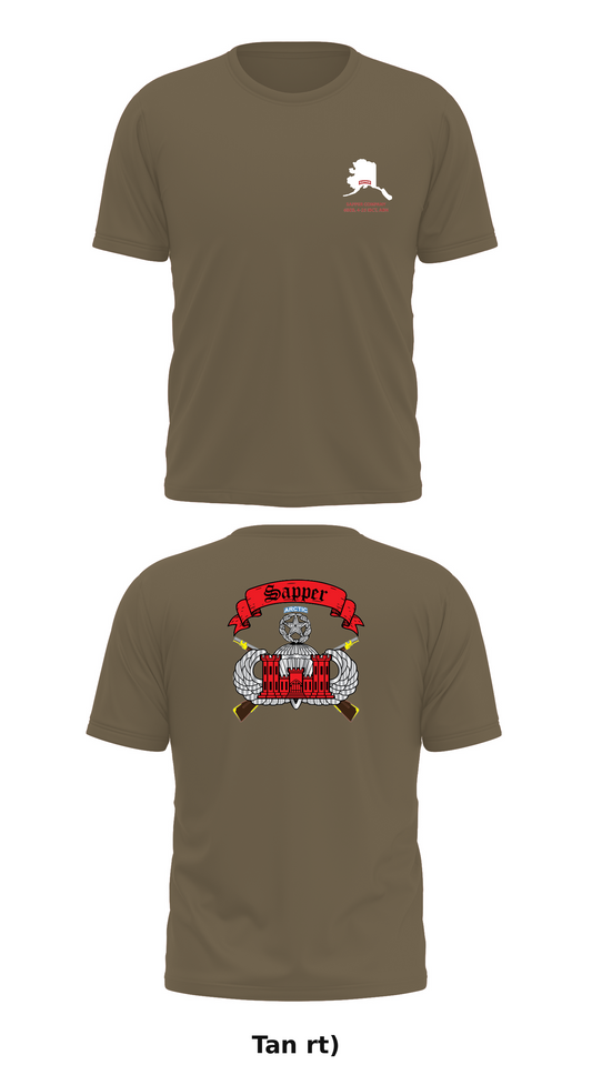Sapper Company, 6th BEB, 4-25 IBCT (ABN) Store 2 Core Men's SS Performance Tee - rt)