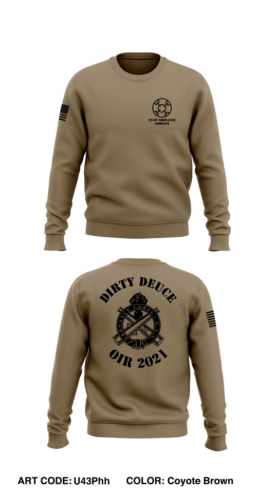 221st Ordnance Company   Store 1 Core Men's Crewneck Performance Sweatshirt - U43Phh