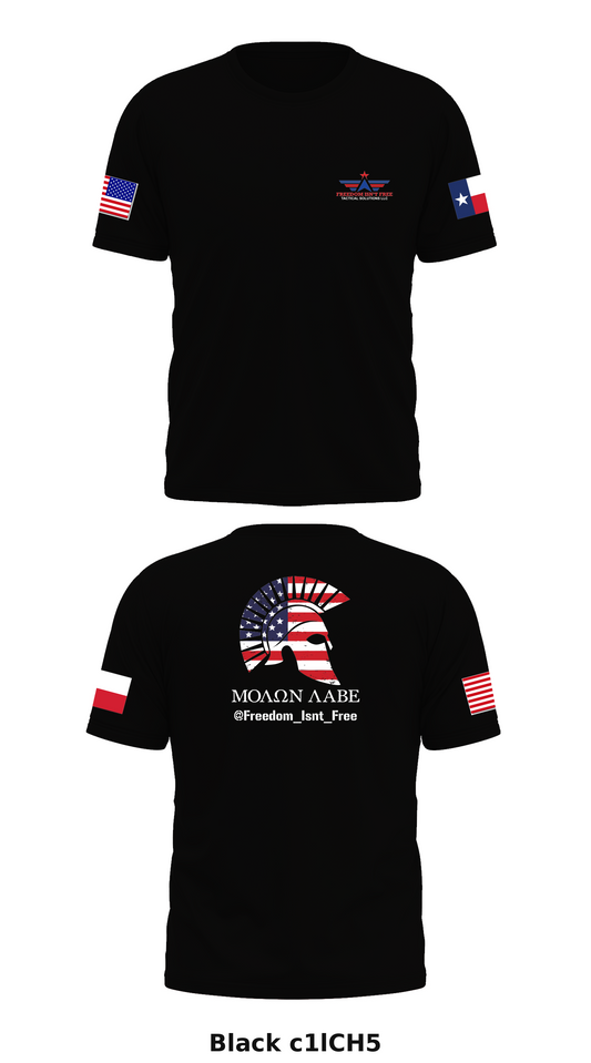 Freedom Ins’t Free Tactical Solutions LLC Store 1 Core Men's SS Performance Tee - c1lCH5