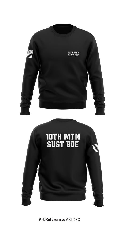 10th MTN SUST BDE Store 1 Core Men's Crewneck Performance Sweatshirt - 6bLDkX