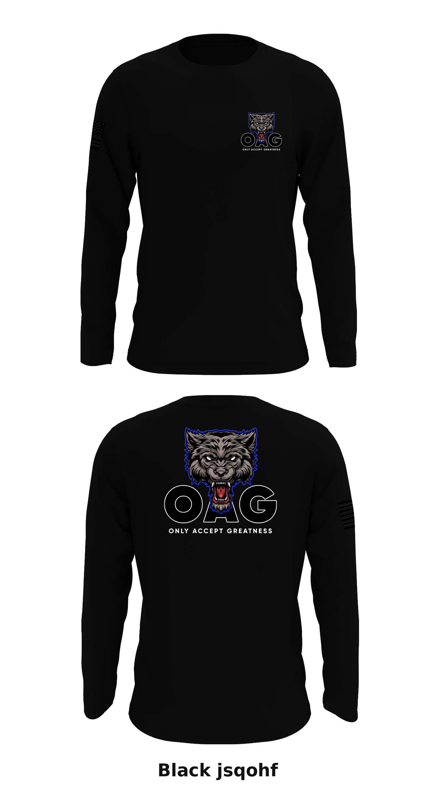 Team OAG Store 1 Core Men's LS Performance Tee - jsqohf