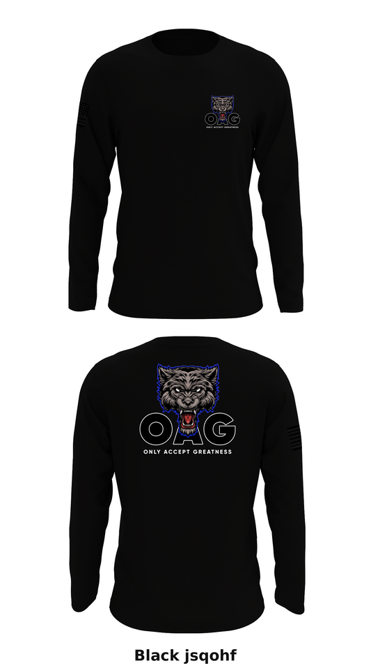 Team OAG Store 1 Core Men's LS Performance Tee - jsqohf