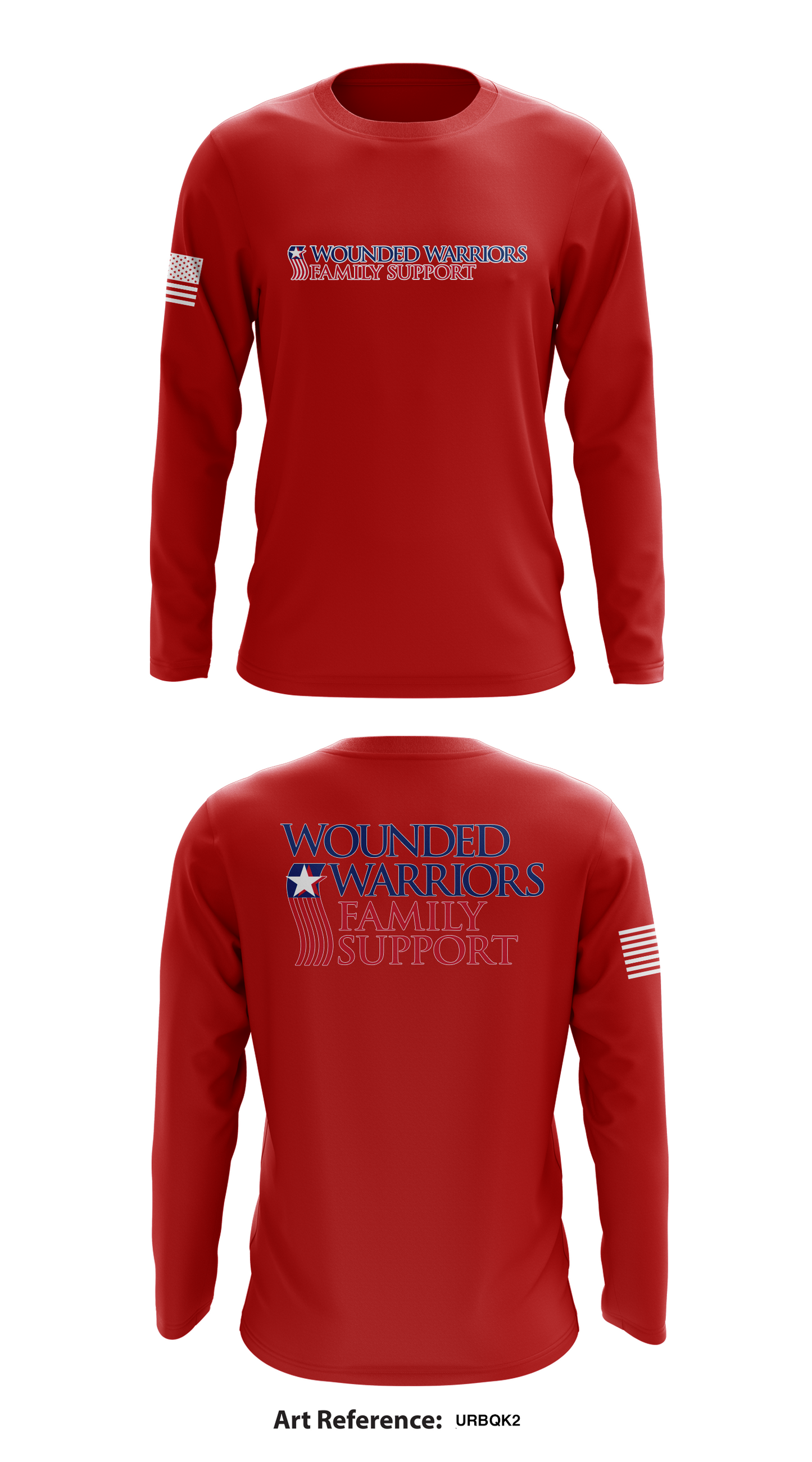 Wounded Warriors Family Support Store 1 Core Men's LS Performance Tee - UrBQk2