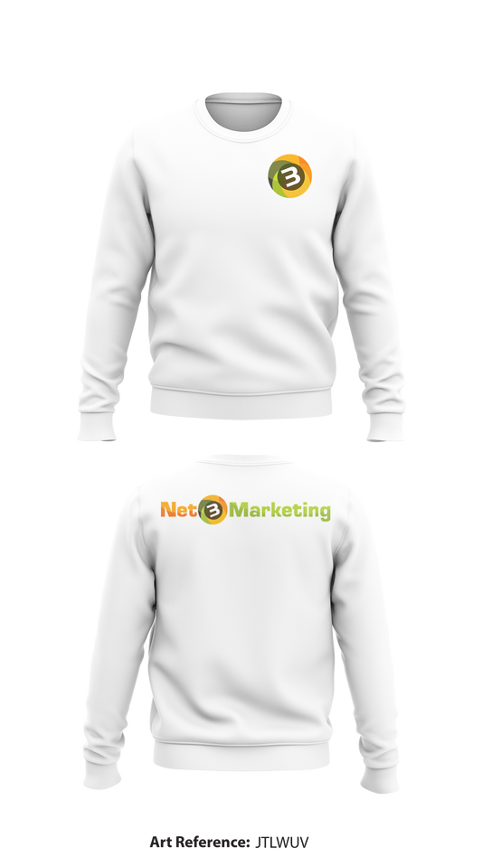 Net 3 Marketing Store 1 Core Men's Crewneck Performance Sweatshirt - jTLwUv
