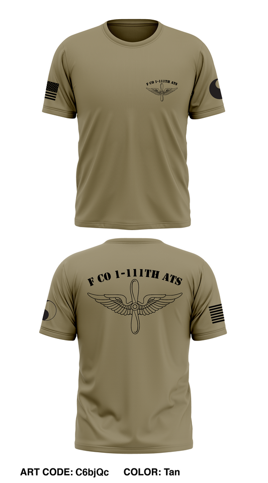 F Co 1-111th ATS Store 1 Core Men's SS Performance Tee - C6bjQc