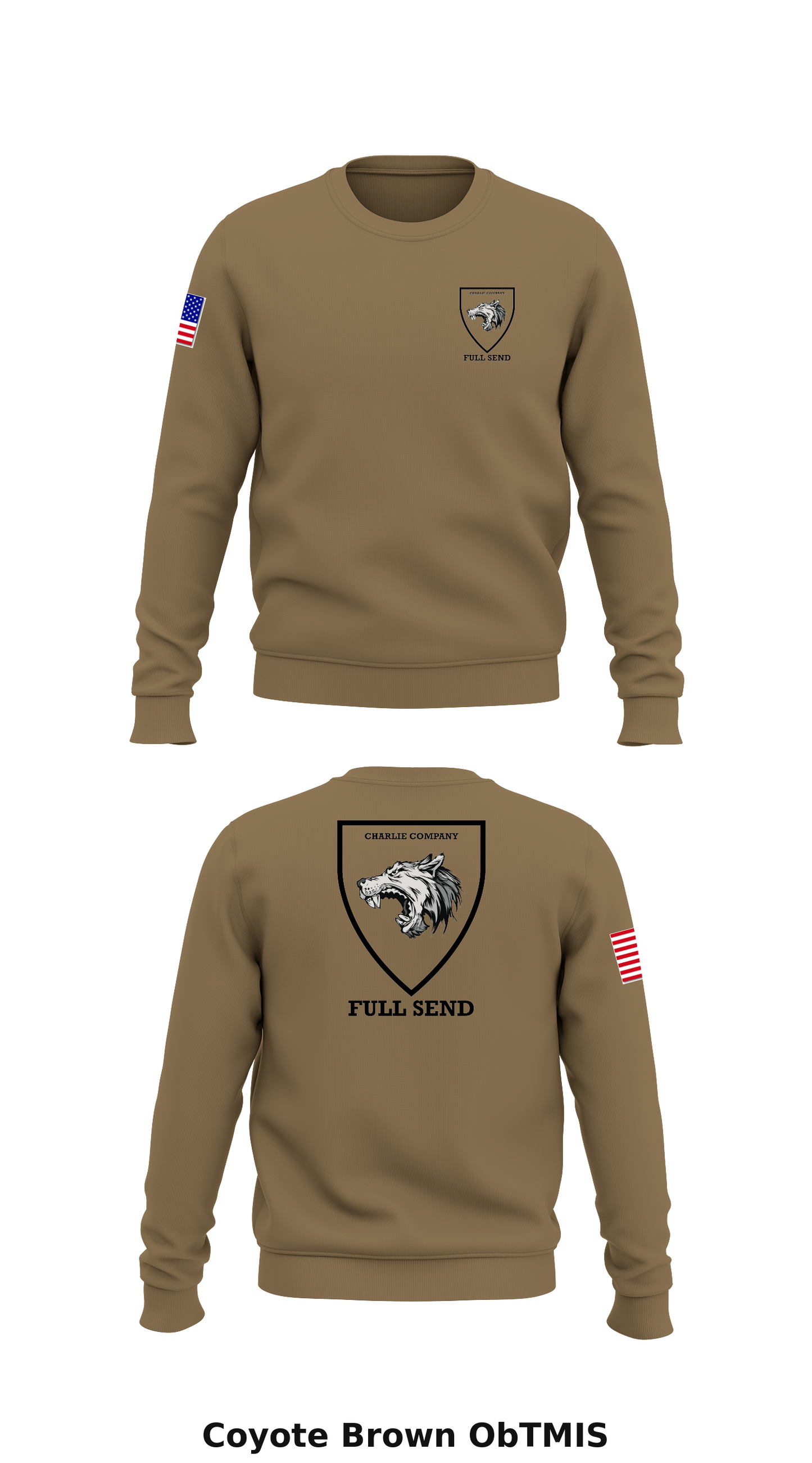 Charlie Surgical Company Store 1 Core Men's Crewneck Performance Sweatshirt - ObTMIS