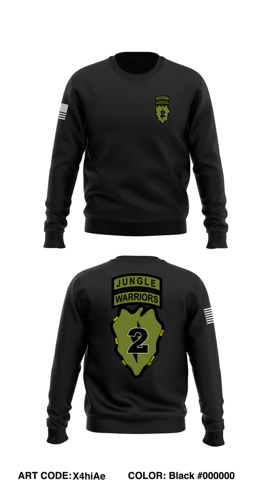 2nd IBCT, 25ID Store 1 Core Men's Crewneck Performance Sweatshirt - X4hiAe