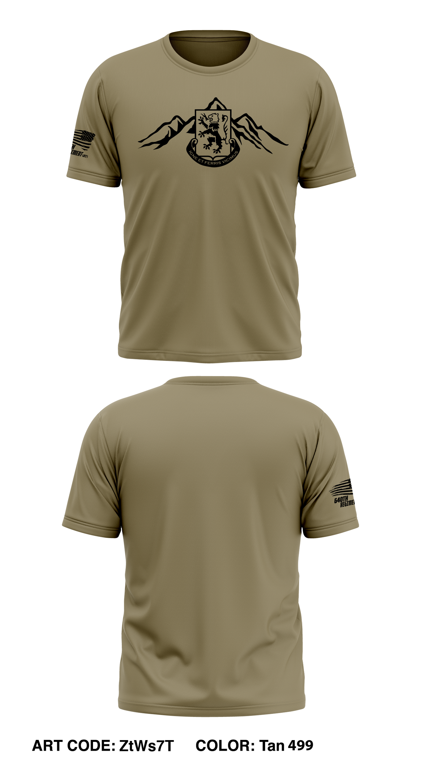 640th Regiment Store 1 Core Men's SS Performance Tee - ZtWs7T