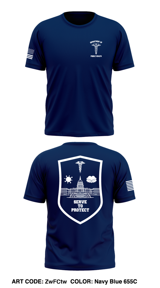 Department of Public Health Store 1 Core Men's SS Performance Tee - ZwFCtw