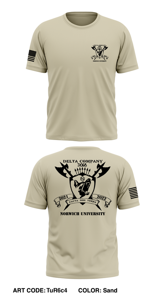 NUCC Delta Company Store 1 Core Men's SS Performance Tee - TuR6c4