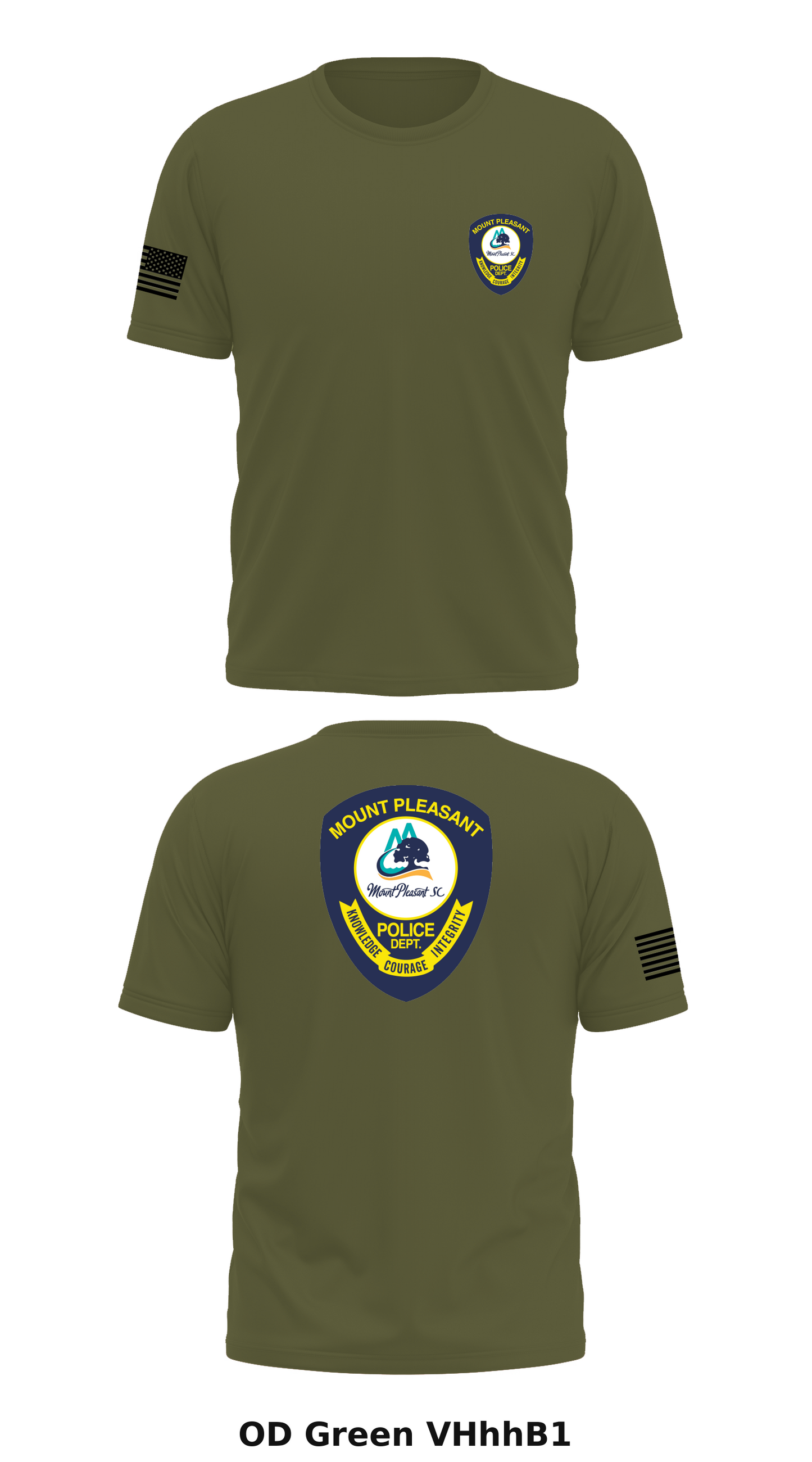 Mount Pleasant Police Department Animal Control Unit Store 1 Core Men's SS Performance Tee - VHhhB1