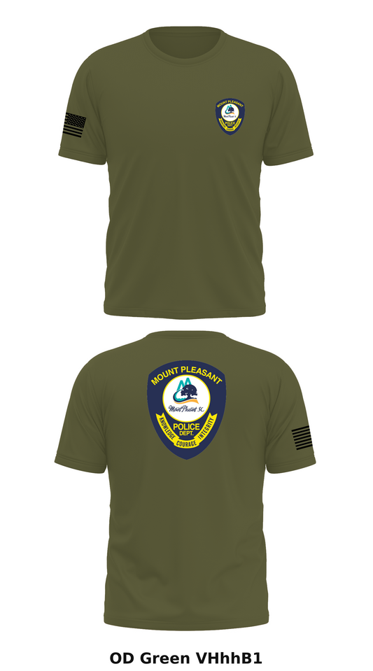 Mount Pleasant Police Department Animal Control Unit Store 1 Core Men's SS Performance Tee - VHhhB1