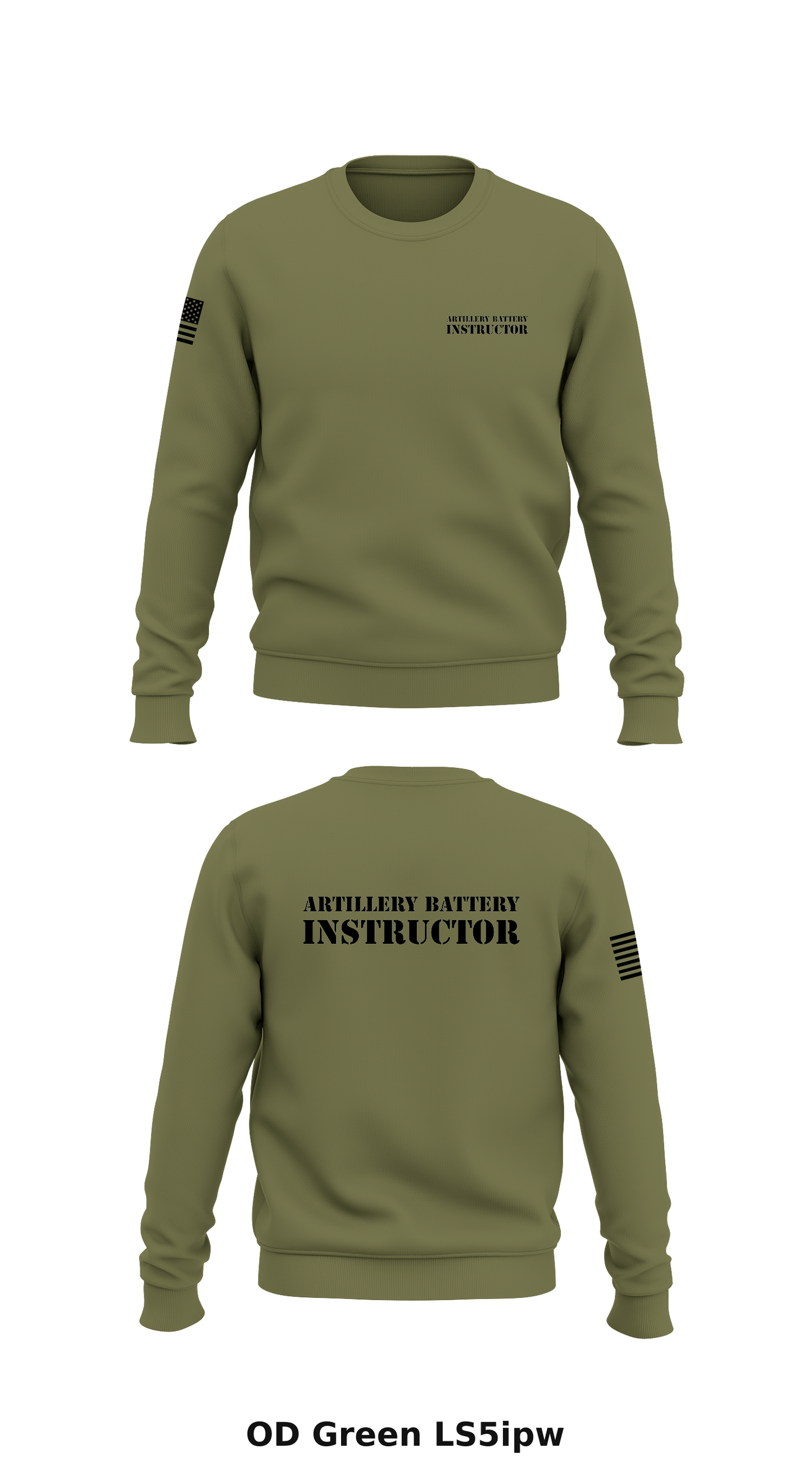 Artillery Instructor Battery Store 1 Core Men's Crewneck Performance Sweatshirt - LS5ipw