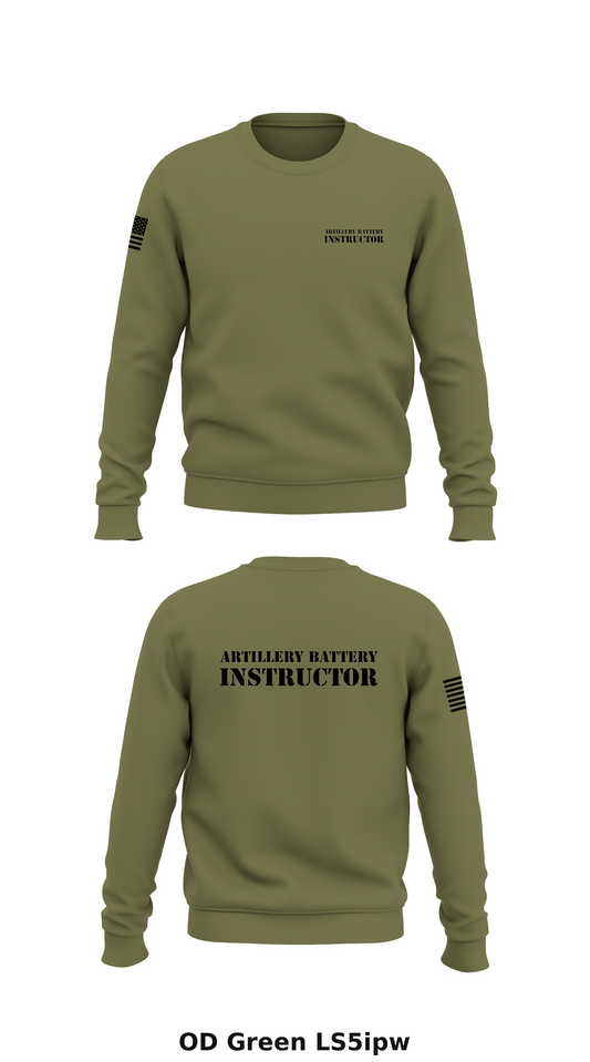 Artillery Instructor Battery Store 1 Core Men's Crewneck Performance Sweatshirt - LS5ipw