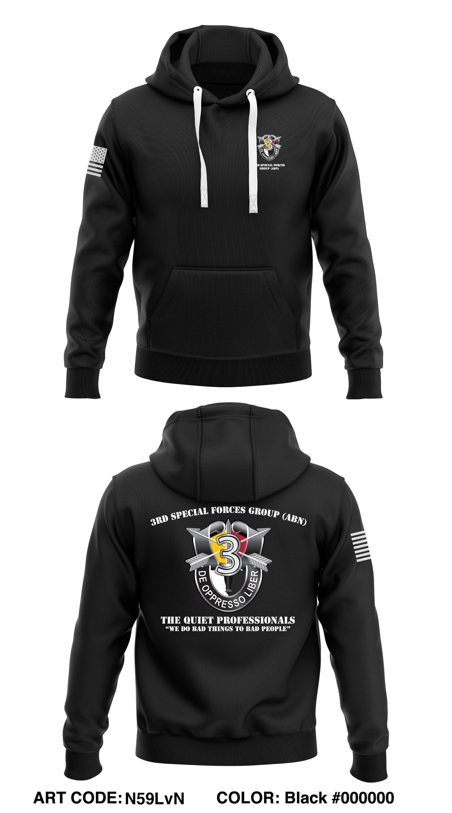3Rd Special Forces Group (ABN) Store 1  Core Men's Hooded Performance Sweatshirt - N59LvN